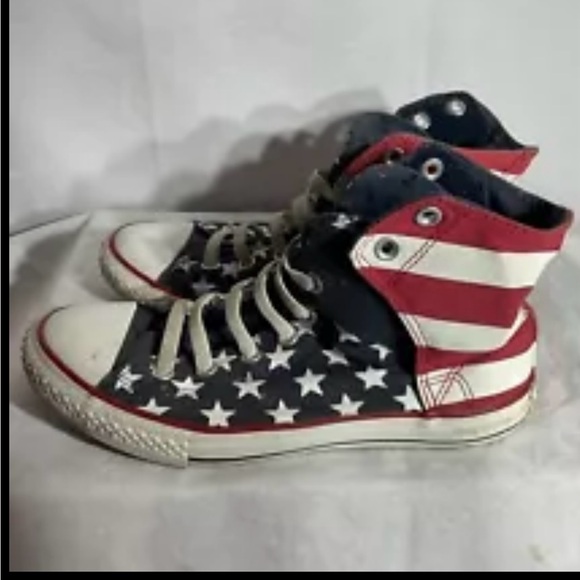 Converse All Star:  Chuck Taylor All Star, American Flag size 5 Junior - Picture 5 of 10